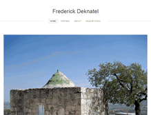 Tablet Screenshot of frederickdeknatel.com